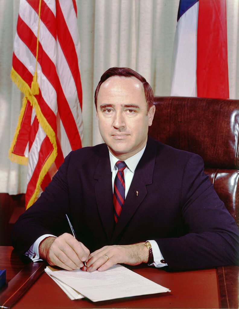 Governor Robert Scott at his desk