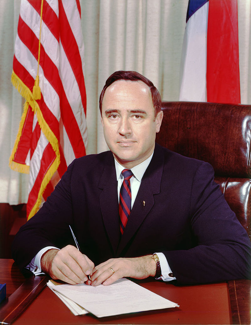 Governor Robert Scott at his desk