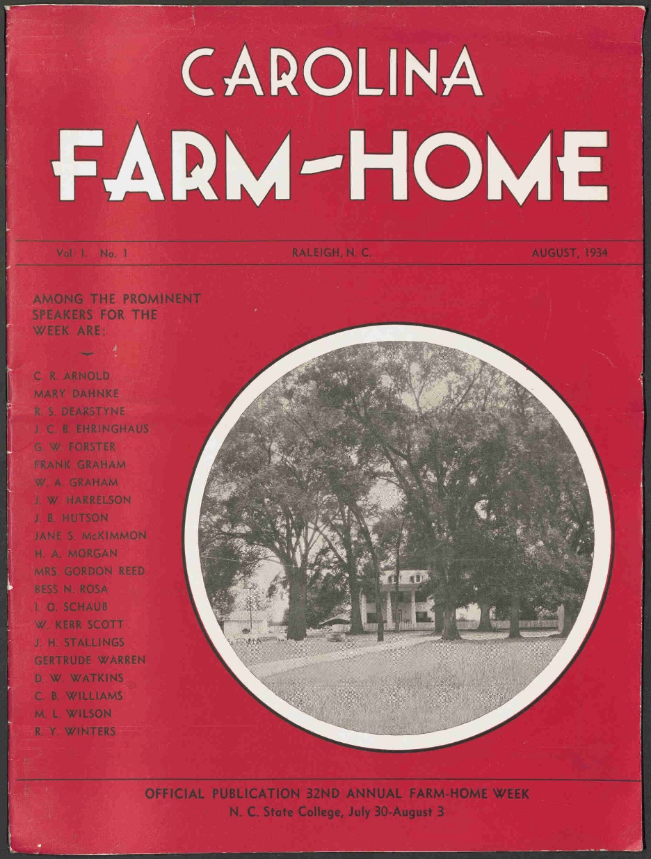 Cover from a 1934 Extension publication