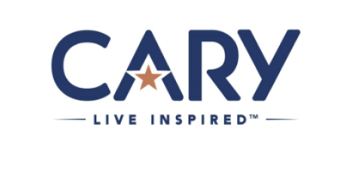 Cary Logo with slogan Live inspired